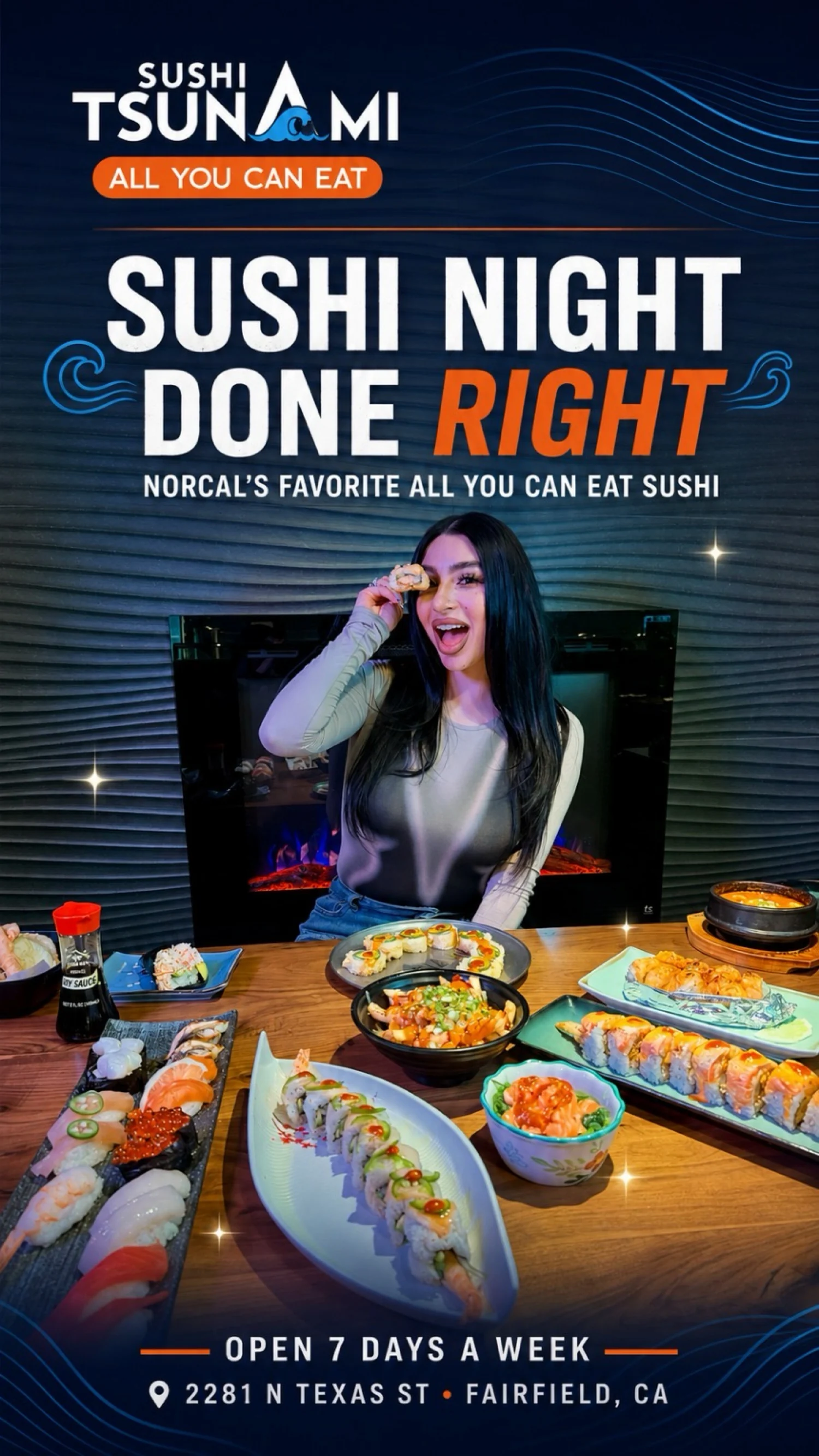 Maria Marron for Sushi Tsunami — dining feature